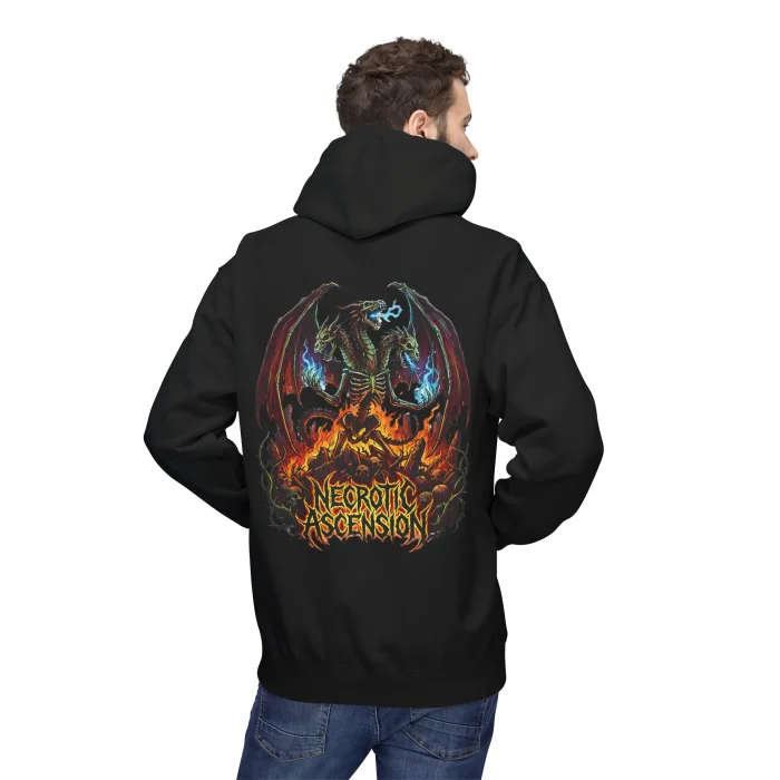 Bluza z kapturem z nadrukiem Necrotic Ascension